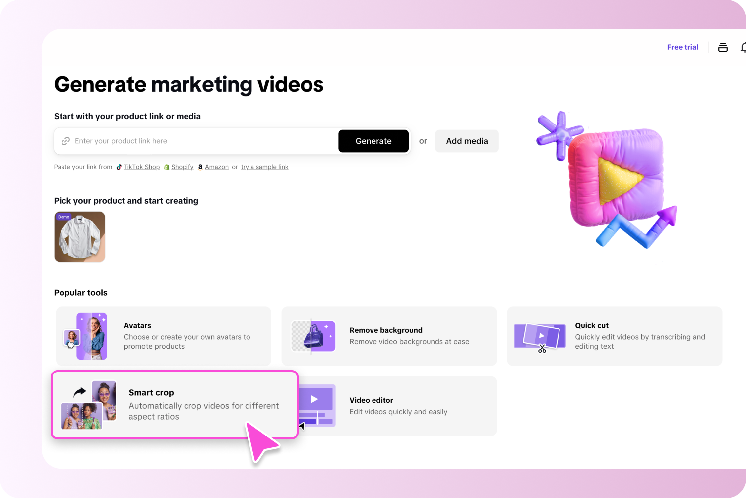 \"Akıllı kırpma\" özelliğini açın.